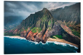 Acrylic print Na Pali Coast in Hawaii - Lucas Tiefenthaler