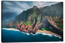 Tableau sur toile Na Pali Coast in Hawaii - Lucas Tiefenthaler