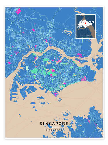 Poster Singapur, Singapore