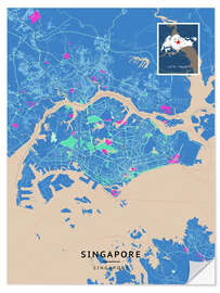 Wandsticker Singapur, Singapore