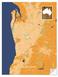 Wandsticker Adelaide, Australien