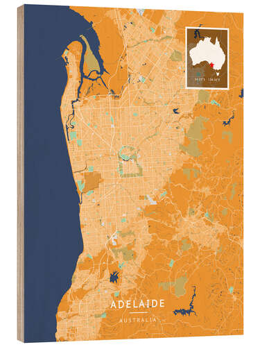 Print på træ Adelaide, Australia