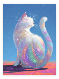 Wall print Magic cat - DejaReve