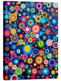Canvas-taulu It's raining colourful circles - Frank Daske