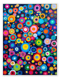 Wandbild Es regnet bunte Kreise - Frank Daske