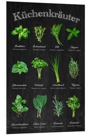 Hartschaumbild Küchenkräuter