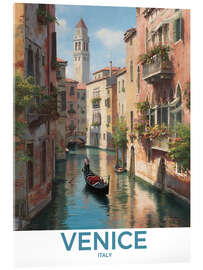 Acrylic print Venice Retro Travel Art - TAlex
