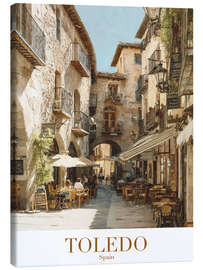 Lienzo Toledo Retro Travel Art - TAlex