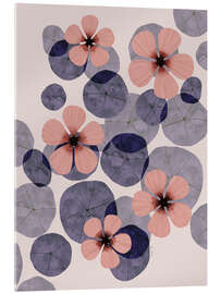 Acrylic print Water lilies
