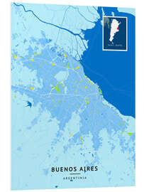 Hartschaumbild Buenos Aires, Argentinien