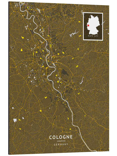 Tableau en aluminium Cologne, Germany