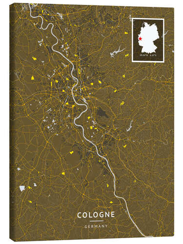 Canvas print Cologne, Germany