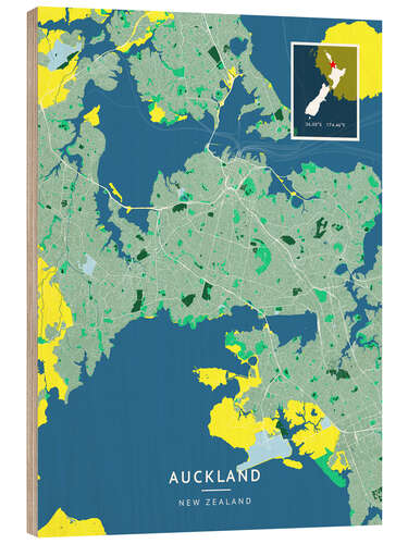 Tableau en bois Auckland, New Zealand