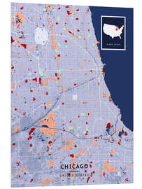 Hartschaumbild Chicago, USA