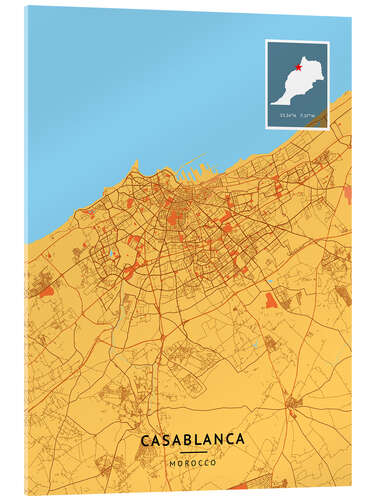 Cuadro de metacrilato Casablanca, Morocco