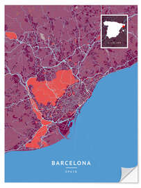 Wandsticker Barcelona, Spanien