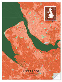 Wandsticker Liverpool, UK