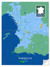 Wandsticker Marseille, Frankreich