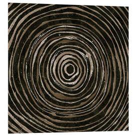 Hartschaumbild Warm Tribal Spiral I