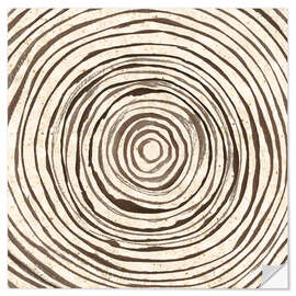 Wandsticker Warm Tribal Spiral II