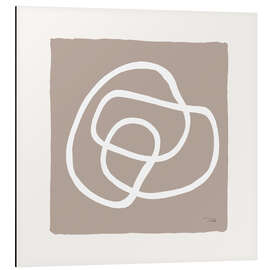 Alubild Lines and Curves on greige II - Pela
