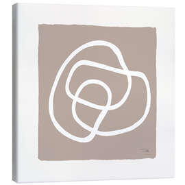 Leinwandbild Lines and Curves on greige II