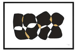 Gerahmter Kunstdruck Noir et Blanc