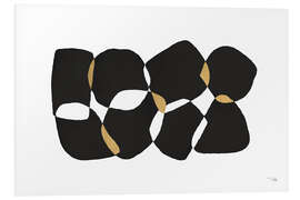 Hartschaumbild Noir et Blanc