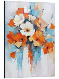 Alubild Blüten in der Sonne