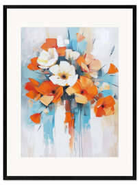 Gerahmter Kunstdruck Blüten in der Sonne