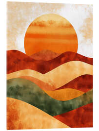 Tableau en verre acrylique Golden Fade - DejaReve