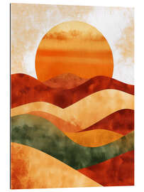 Gallery Print Goldener Farbverlauf