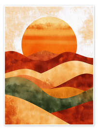 Wall print Golden Fade - DejaReve