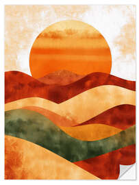 Wandsticker Goldener Farbverlauf