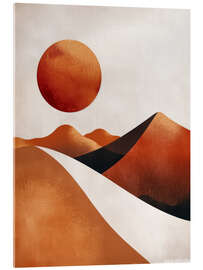 Tableau en verre acrylique Sunset Mirage - DejaReve