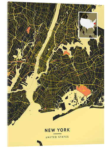 Obraz na szkle akrylowym New York, USA