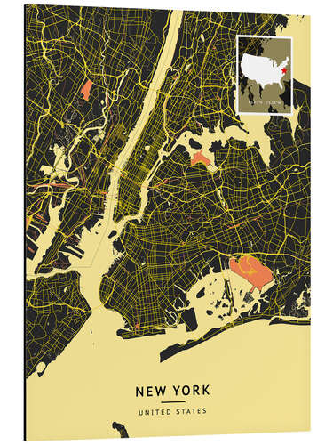Stampa su alluminio New York, USA