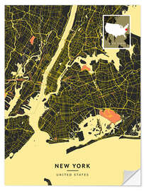 Wandsticker New York, USA