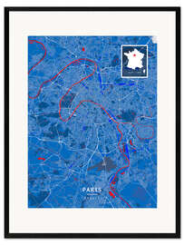 Gerahmter Kunstdruck Paris, Frankreich