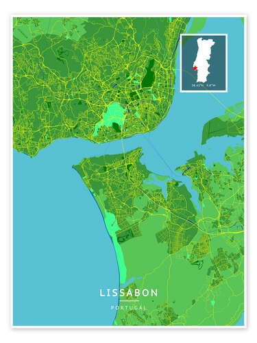 Póster Lisbon, Portugal