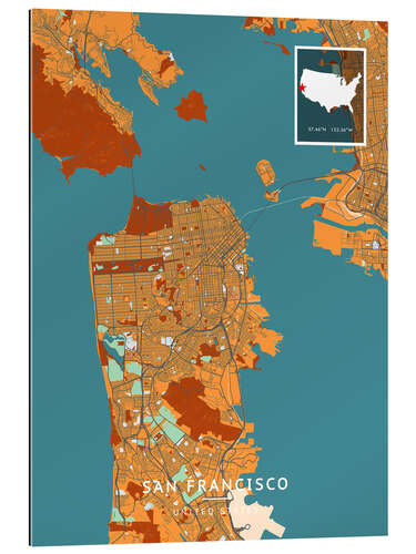 Tableau en plexi-alu San Francisco, USA