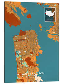 Quadro em plexi-alumínio San Francisco, USA