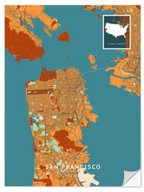 Wandsticker San Francisco, USA