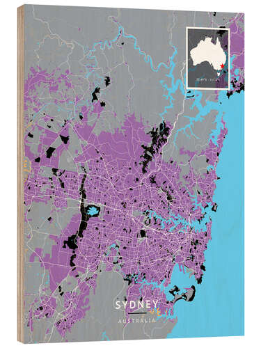 Stampa su legno Sydney, Australia