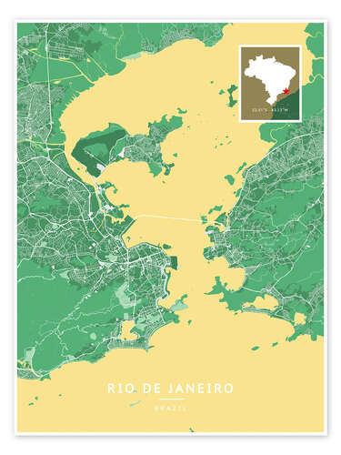 Poster Rio de Janeiro, Brazil