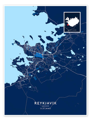 Poster Reykjavik, Iceland