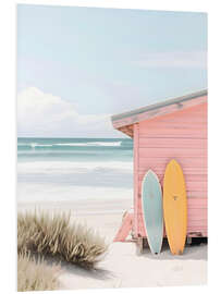 Foam board print At the beach