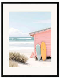 Gerahmter Kunstdruck Am Strand