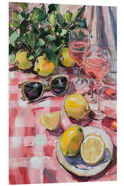 Hartschaumbild Sommer Stillleben