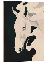 Print på træ White Horse - ThingDesign